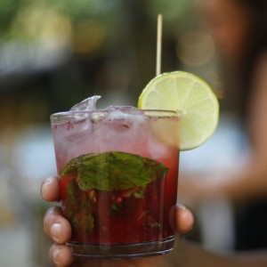 Fresh Berry MojitoRum, muddled fresh berries, mint, lemon